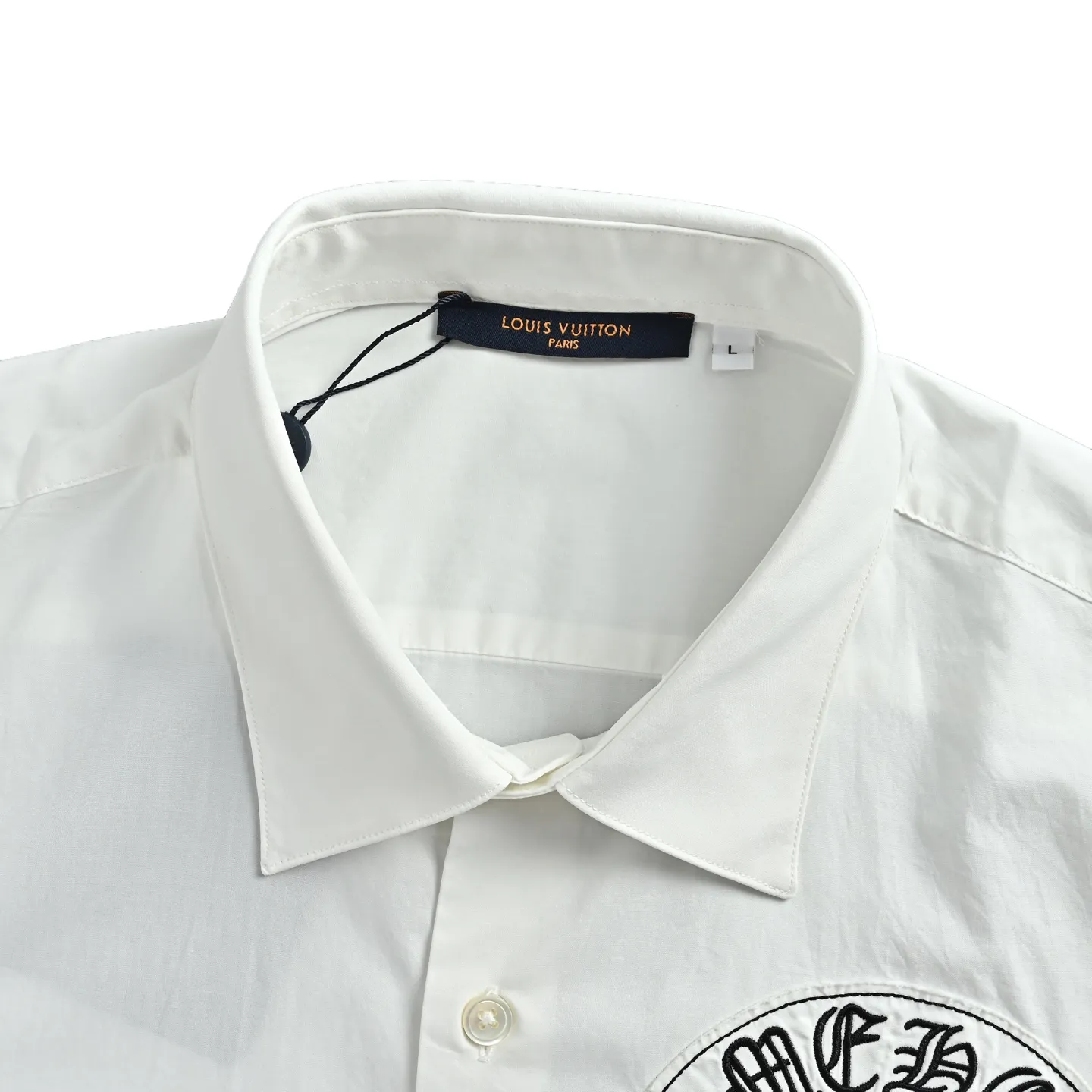 Louis Vuitton/Louis Vuitton Crow Heart joint patch embroidered shirt